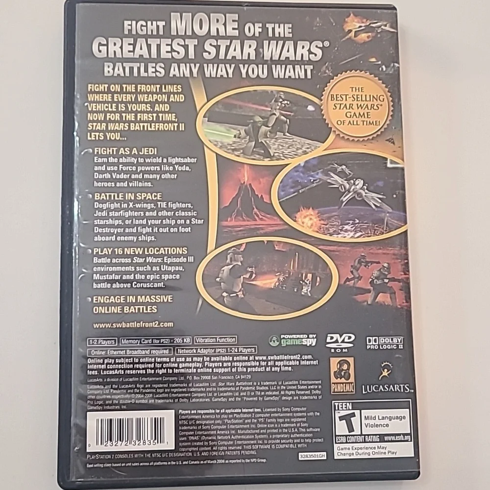Star‎ Wars Battlefront II for PlayStation 2 Video Game